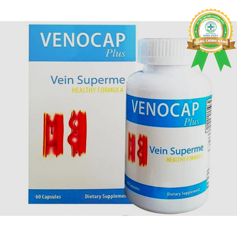 Viên uống Venocap Plus Nature Gift ngăn ngừa suy giãn tĩnh mạch, trĩ (30 viên)